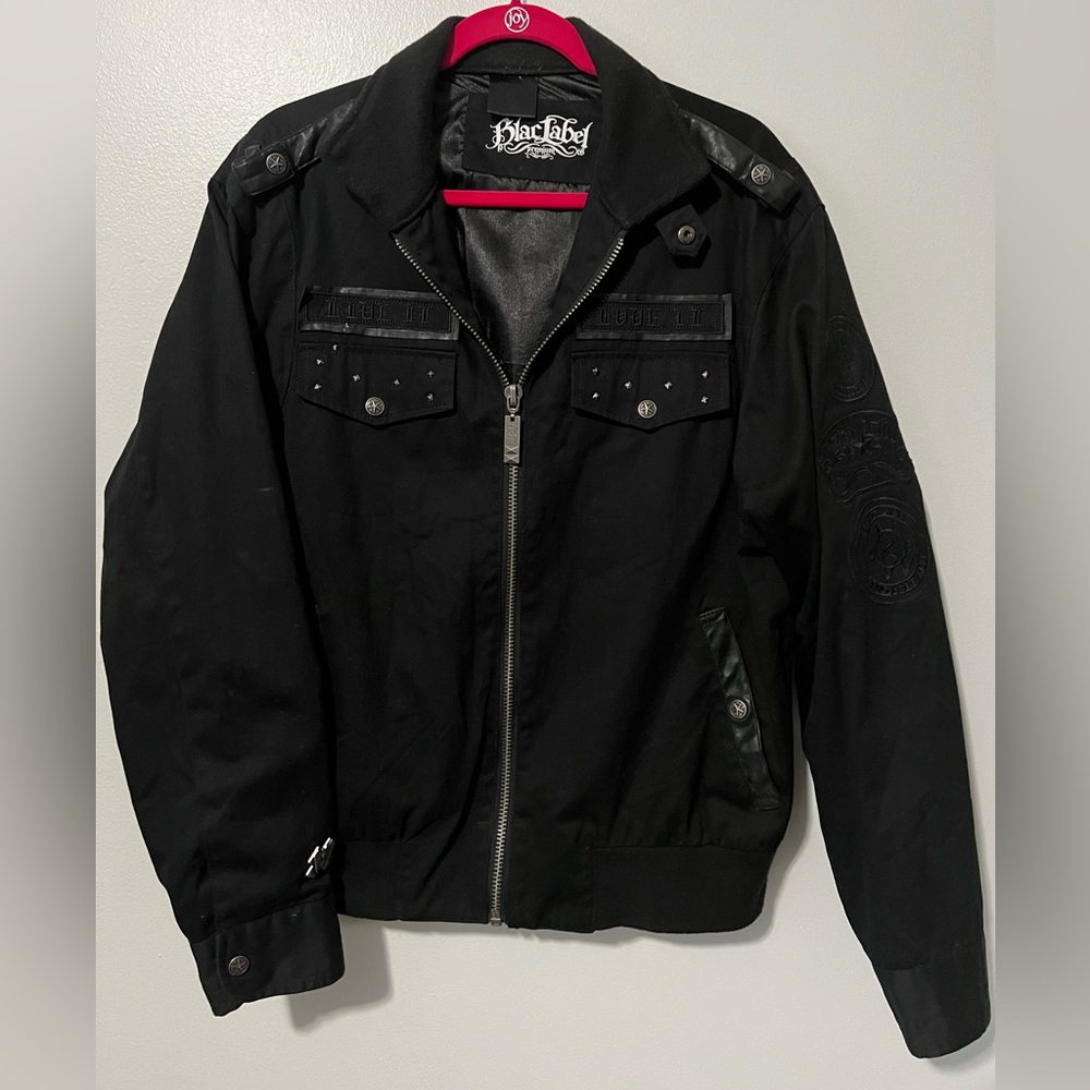 Black label premium men’s black jacket